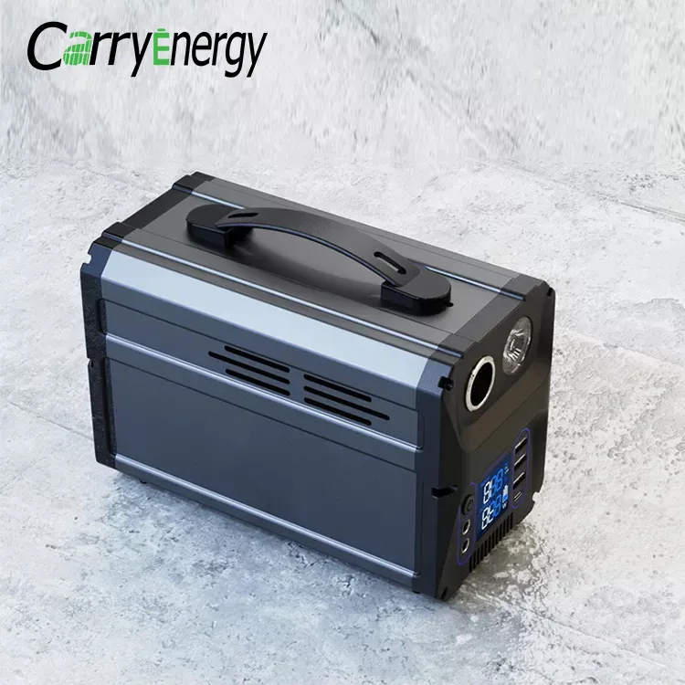 CarryEnergy Outdoor Complete 300W Solar Generator 500W Portable Energy Power Kit Off Grid Solar Panel System With Battery